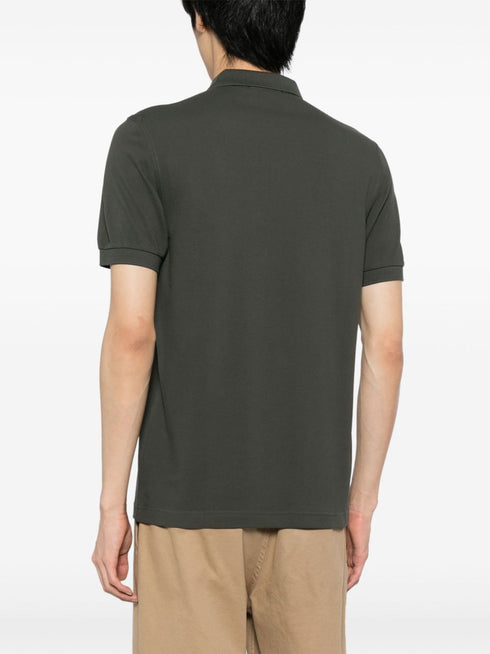 Laurel Wreath-embroidered cotton polo shirt