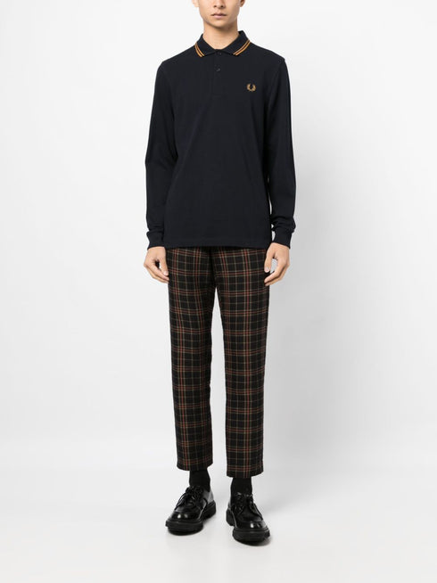 logo-embroidered cotton polo shirt