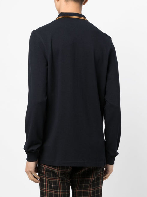 logo-embroidered cotton polo shirt