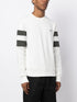 Ringer-embroidered cotton sweatshirt