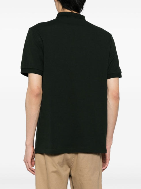 Laurel Wreath-embroidered cotton polo shirt