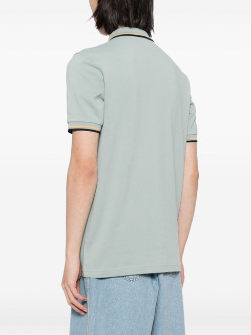 logo-embroidered cotton polo shirt