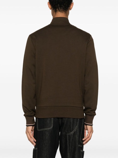 embroidered-logo sweatshirt