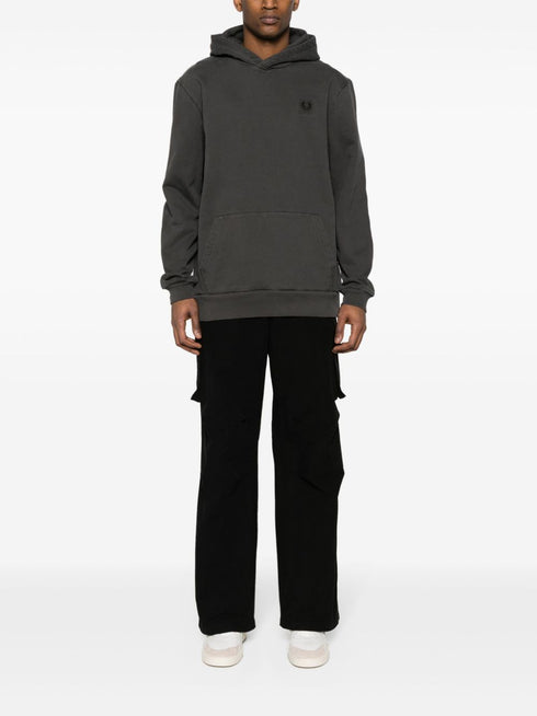 bluza z kapturem z aplikacją z logo