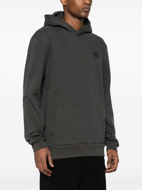 bluza z kapturem z aplikacją z logo