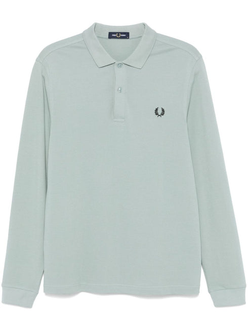 logo-embroidered polo shirt