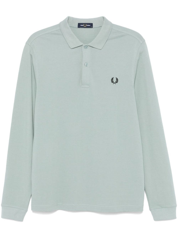 logo-embroidered polo shirt