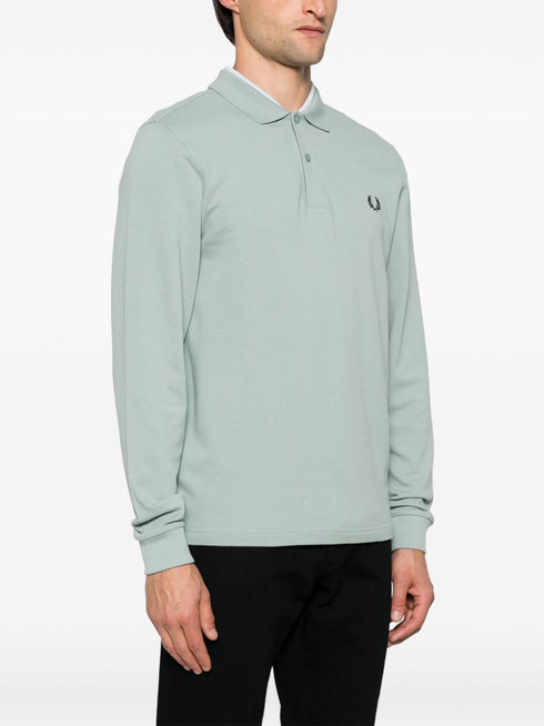 logo-embroidered polo shirt
