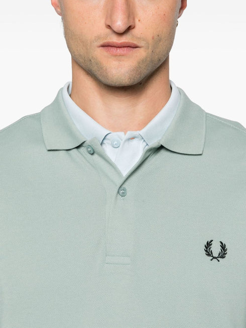 logo-embroidered polo shirt