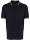 contrast-trim cotton polo shirt