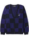 x Raf Simons logo-appliqué checkered cotton cardigan
