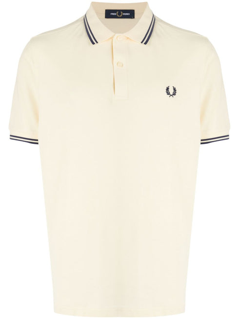 Laurel Wreath-embroidered cotton polo shirt