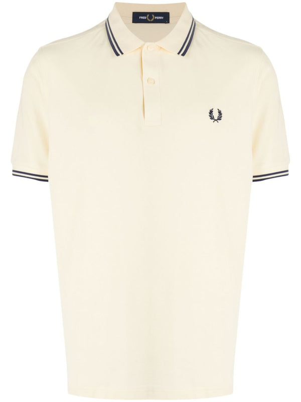 Laurel Wreath-embroidered cotton polo shirt