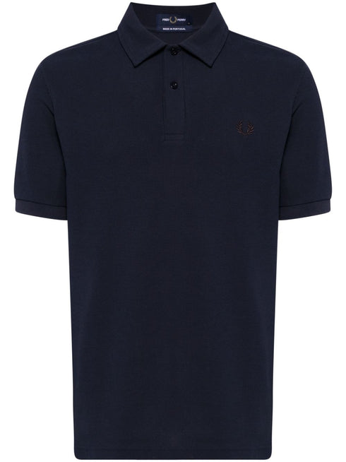 logo-embroidered polo shirt