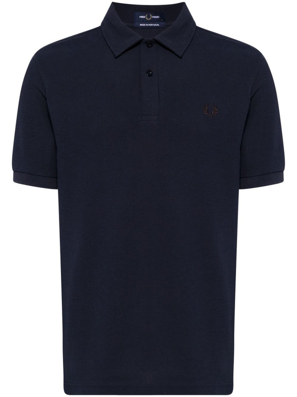 logo-embroidered polo shirt