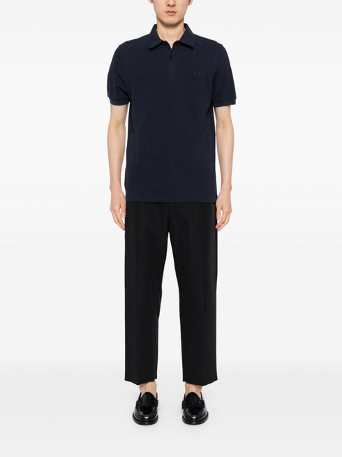 logo-embroidered polo shirt