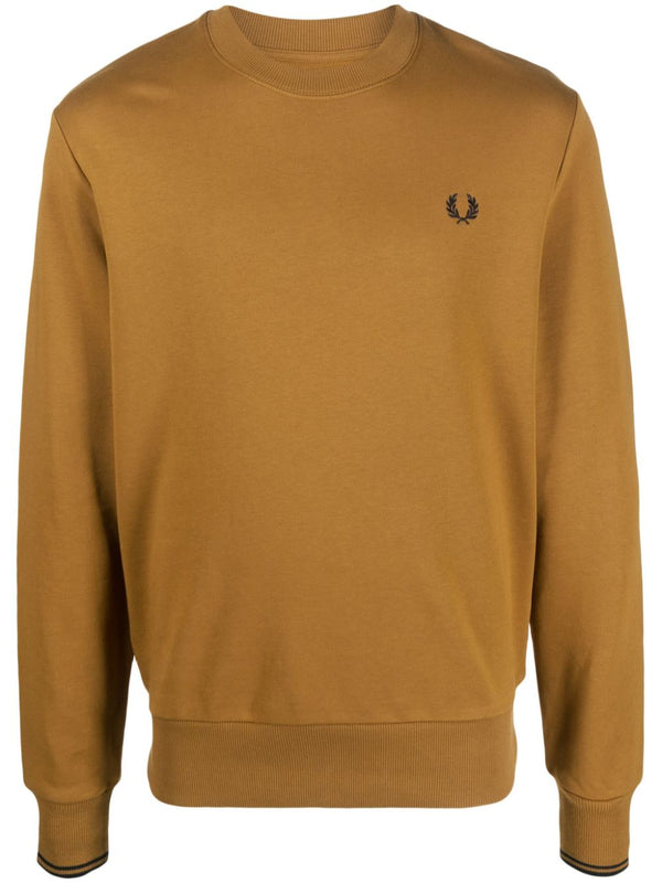 logo-embroidered sweatshirt