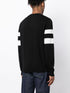 Ringer-embroidered cotton sweatshirt