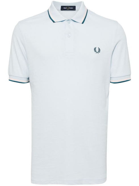 logo-embroidered cotton polo shirt