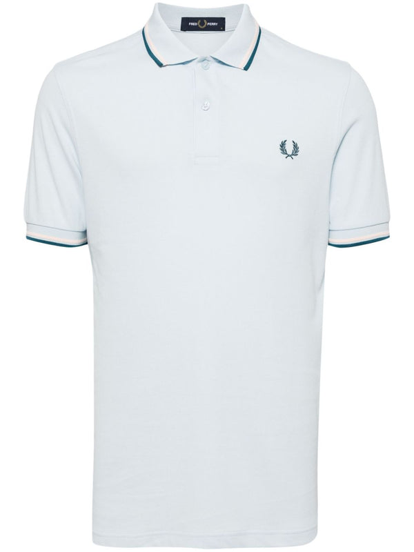 logo-embroidered cotton polo shirt