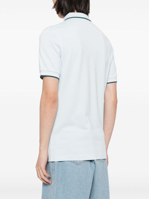 logo-embroidered cotton polo shirt