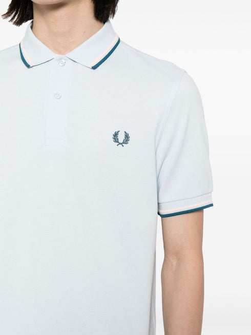logo-embroidered cotton polo shirt
