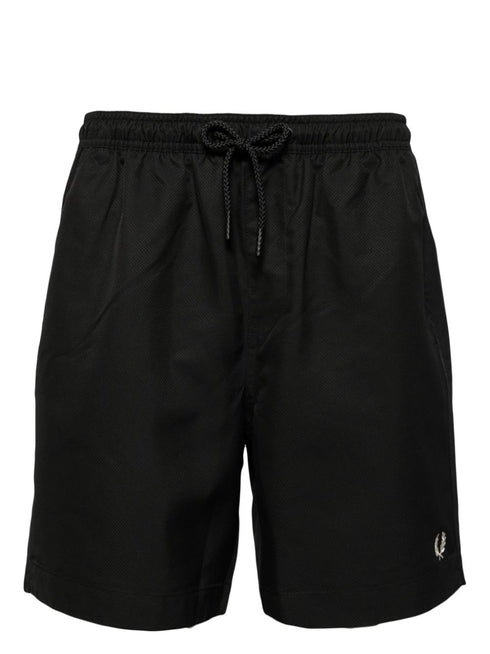 logo-embroidered swim shorts