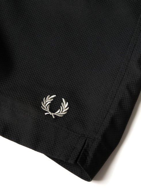 logo-embroidered swim shorts