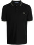 contrast-trim cotton polo shirt