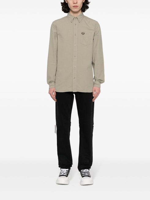 koszula bawełniana z haftowanym logo