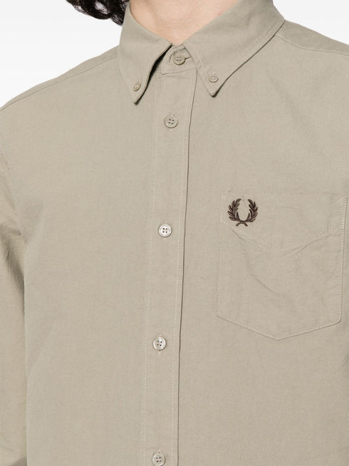 koszula bawełniana z haftowanym logo