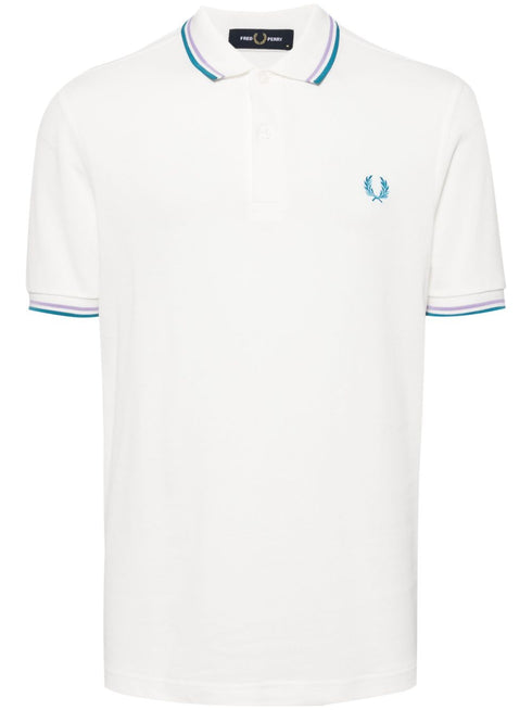 logo-embroidered cotton polo shirt
