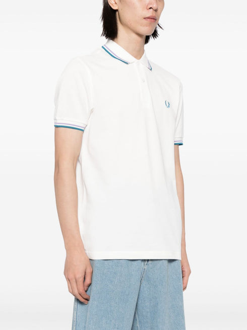 logo-embroidered cotton polo shirt