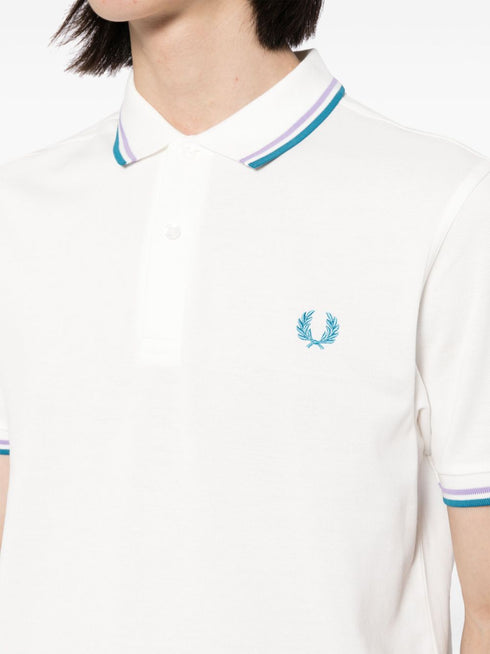 logo-embroidered cotton polo shirt
