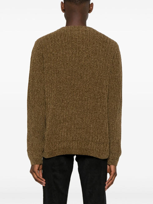 logo-embroidered crew-neck jumper