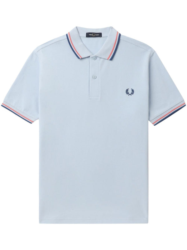embroidered-logo cotton polo shirt