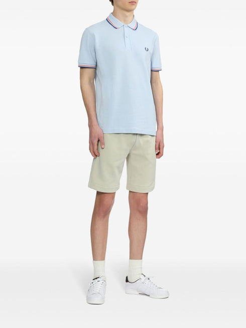 embroidered-logo cotton polo shirt