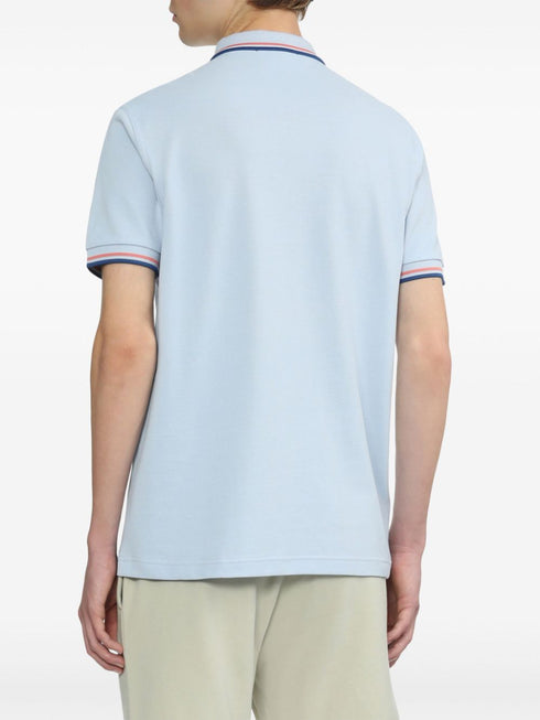 embroidered-logo cotton polo shirt