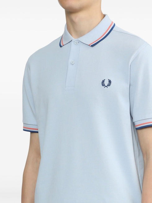 embroidered-logo cotton polo shirt