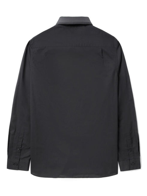 Laurel Wreath-embroidered cotton shirt