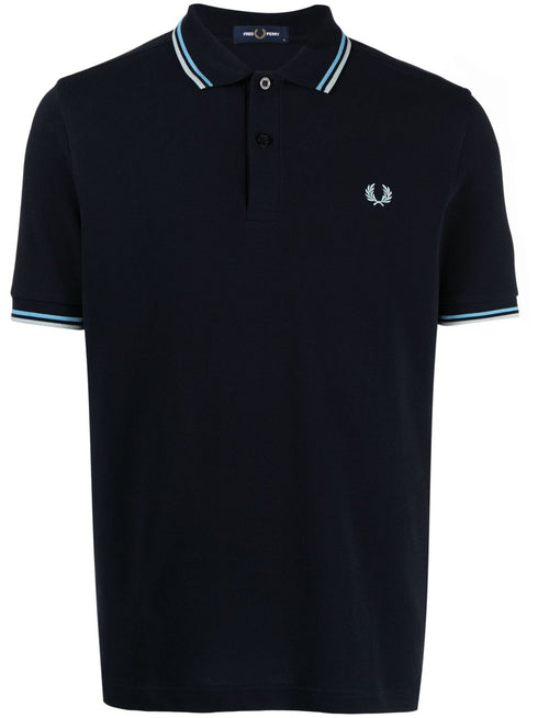 logo-embroidered cotton polo shirt