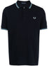 logo-embroidered cotton polo shirt