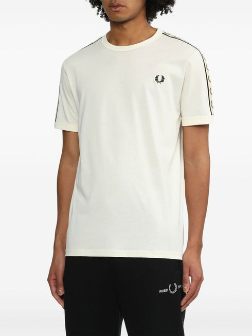 bawełniana koszulka z haftowanym logo