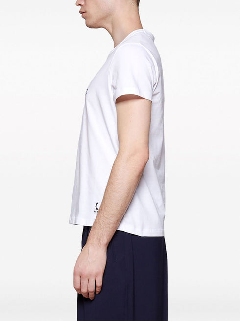 bawełniana koszulka z nadrukiem sloganowym