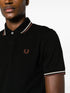 logo-embroidered cotton polo shirt