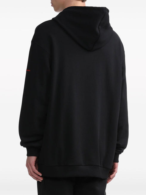 x Bluza z kapturem z haftowanym logo Raf Simons