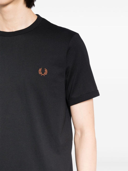 embroidered logo crew-neck sweatshirt