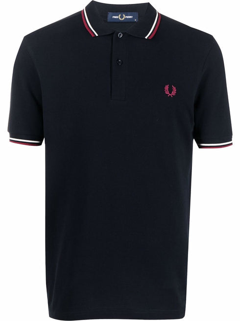 embroidered-logo polo shirt