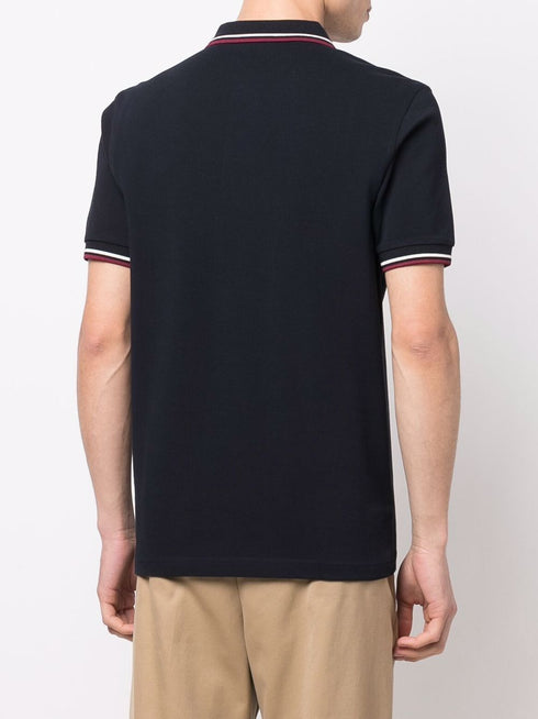 embroidered-logo polo shirt