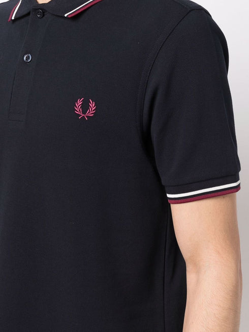 embroidered-logo polo shirt